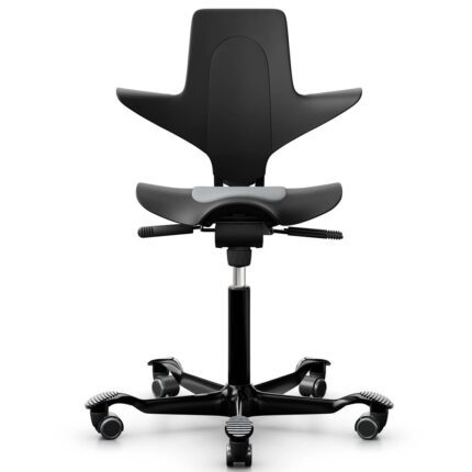 HAGi innovaatiline must plastikust töötool Capisco Puls 8010